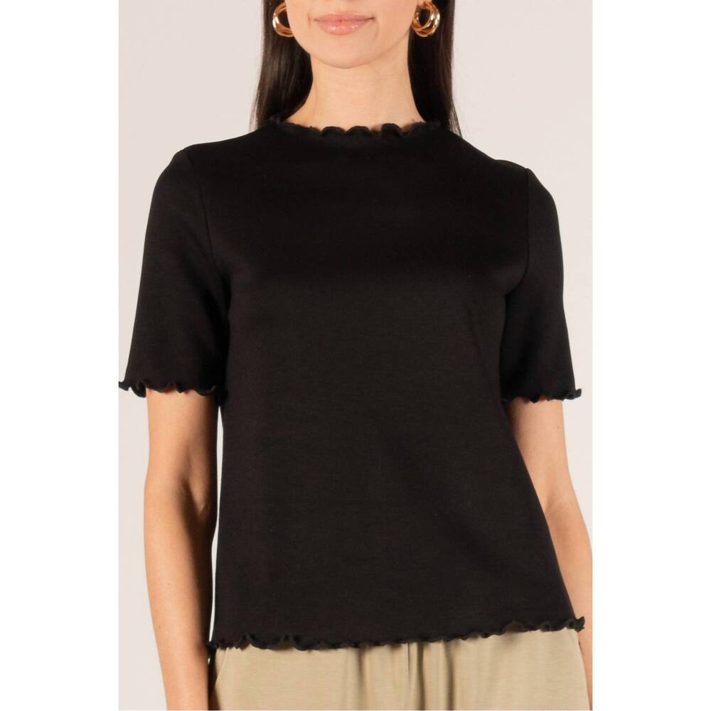 NEW BEFORE YOU COLLECTION marie butter modal merrow edge top in black